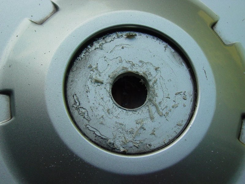 Hole in center cap
