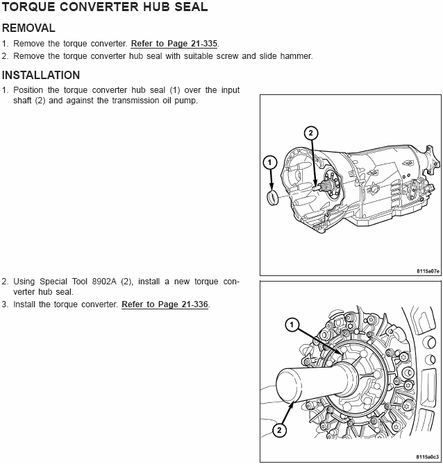 21-337 Automatic NAG1 Service Information