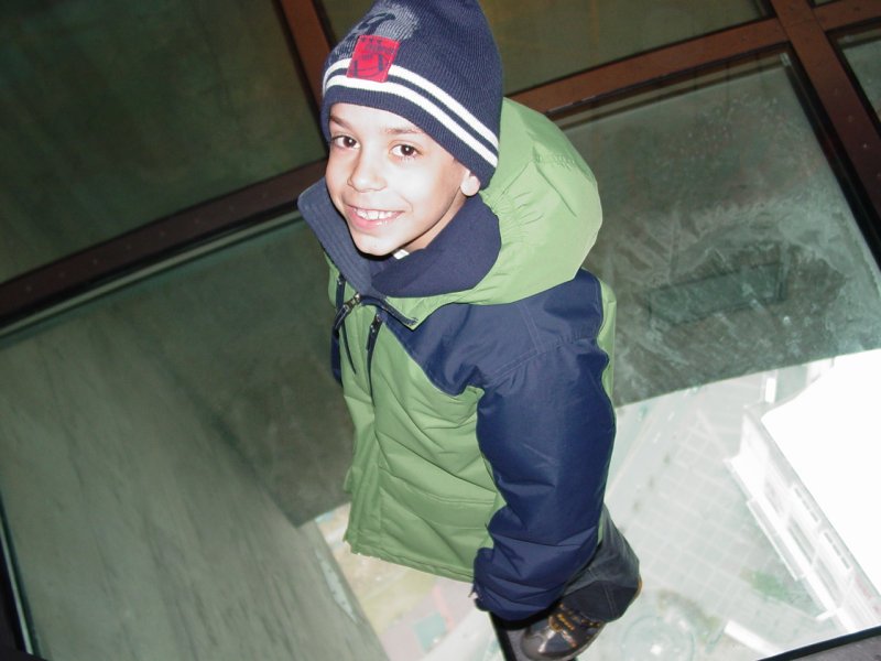 Tom on Glass Floor