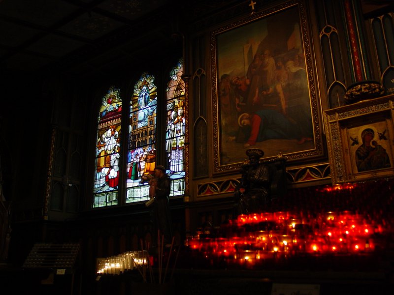 Interior of Notre Dame Basilica Montreal