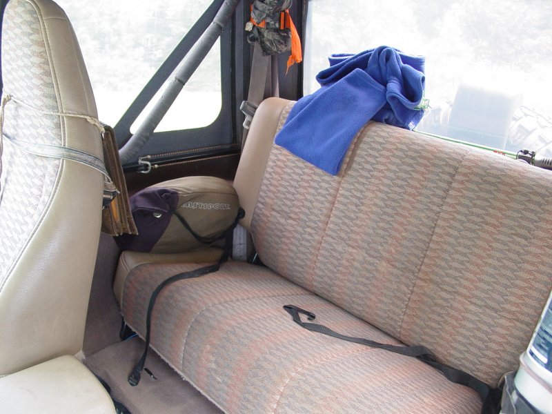 Cleaned and installed Rear Seat