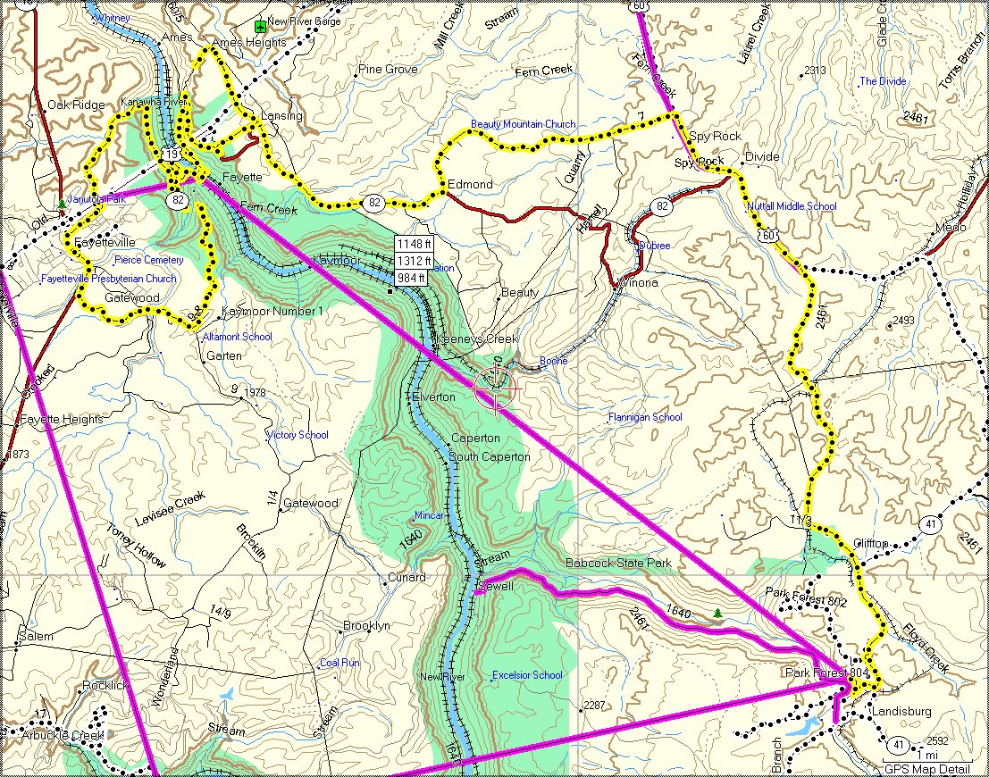 New River Gorge Tracks - Click to Enlarge