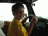 Teddy driving the Jeep