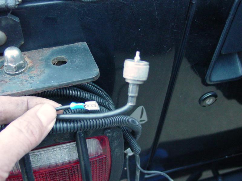 Added Removable connector to CB Antenna Ground Wire - Click to Enlarge