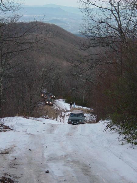 Climbing out to Flagpole Knob - Click to Enlarge