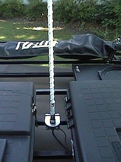 Birds-eye view of finished antenna installation
