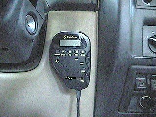 CB Unit microphone on hook - Click to Enlarge