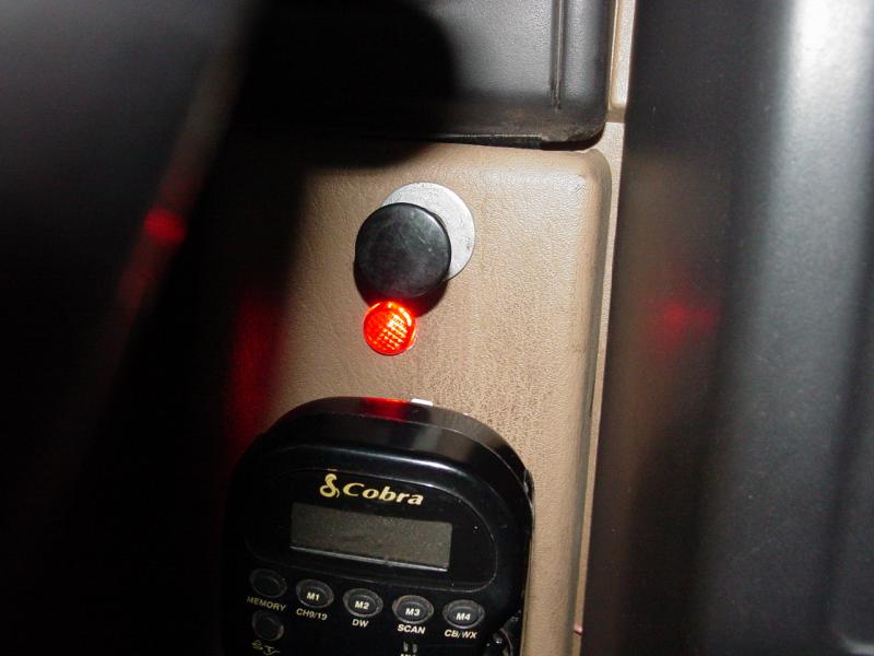 Warning Light installed - Click to Enlarge