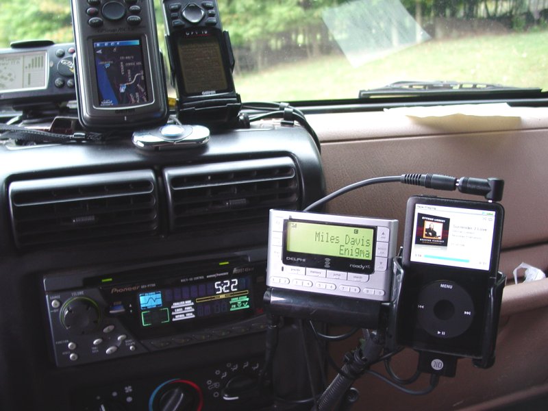Jeep Install with Modified Bracket and Revised XM Radio mounting